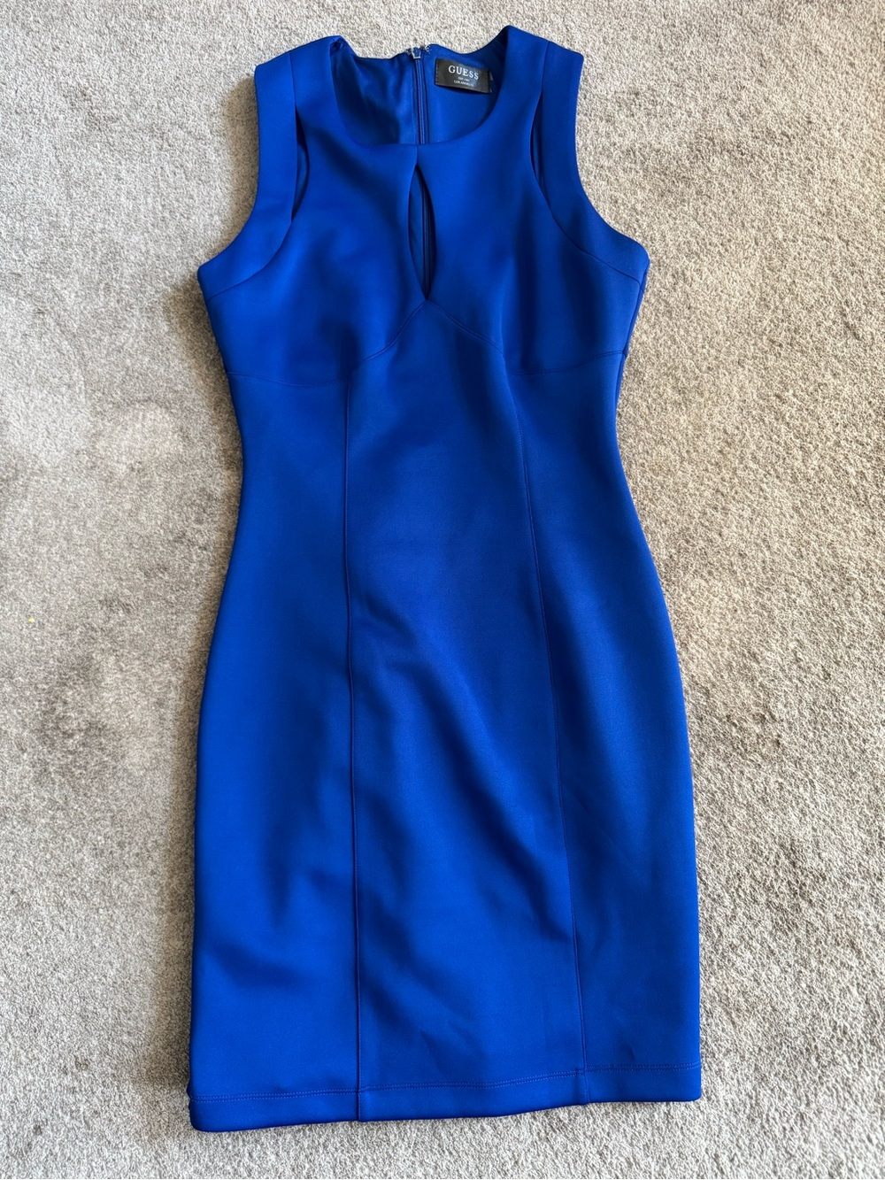 GUESS Cobalt Blue Sleeveless Dress with Cutouts